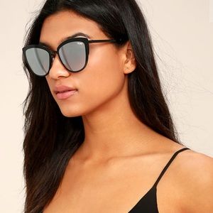 {QUAY} Supergirl Mirrored Cat-Eye Sunglasses